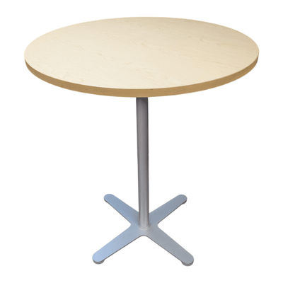 HON Bar Height 36in Round Table, Maple Top and Grey Base