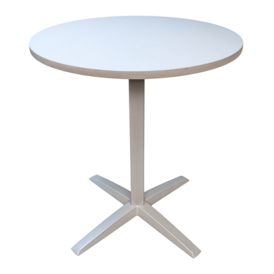 Hon 36in Round Bar Height Table - White Top and Grey Base