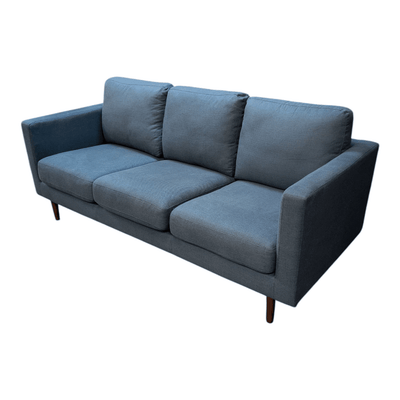 Apricot Hana 3-Seat Sofa - Modern Dusty Blue Office Lounge Seating