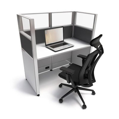 4'x2' x 53" SUNLINE Signature Office Cubicle System | 53" High Workstation with Customizable Colors