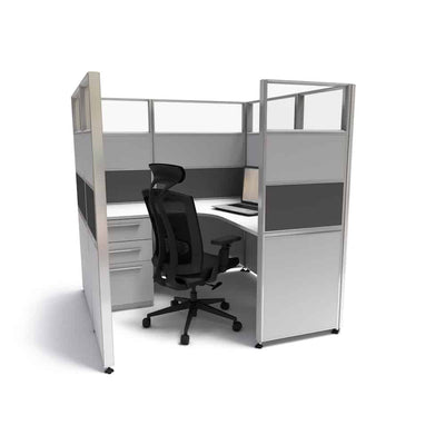 5'x5' x 65" SUNLINE Signature Office Cubicle System | 65" High Workstation with Customizable Colors
