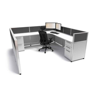 8'x8' x 41" SUNLINE Signature Office Cubicle System | 41" High Workstation with Customizable Colors