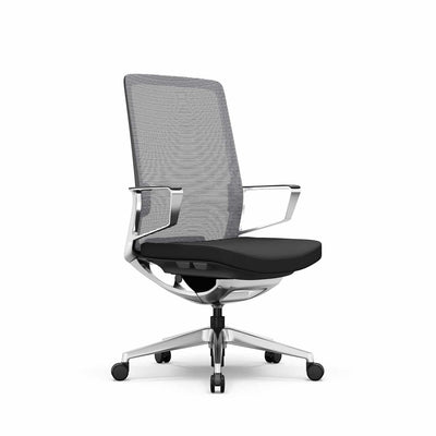 i5 Industries Gravity Conference Chair CC201A.B-BLK | Black Mesh Back with Aluminum Arms