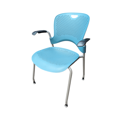 Used herman miller stack chair turquoise