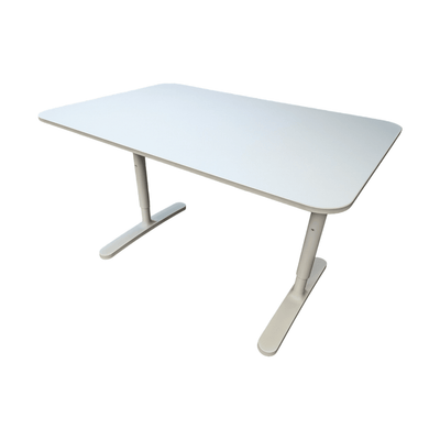 Used Bekant White Rectangular Desk, 48x32