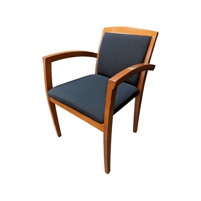 WOOD SIDE CHAIR - CHERRY/BLACK