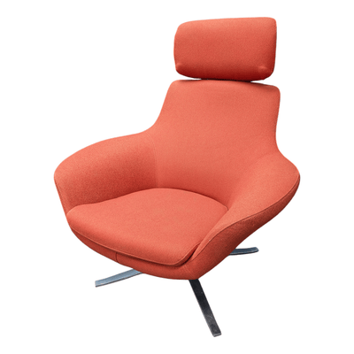 Steelcase Red Orange Coalesse Bob Lounge Chair
