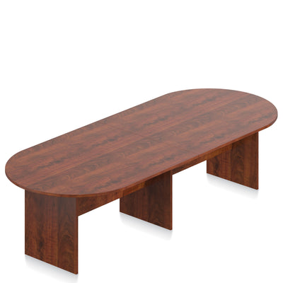 120"x48" Office to Go Racetrack Conference Table - 10ft Conference Room Table - American Dark Cherry