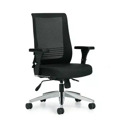 OTG Task Chair, black mesh and chrome base.