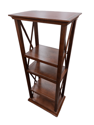 used 3 shelf wood display stand