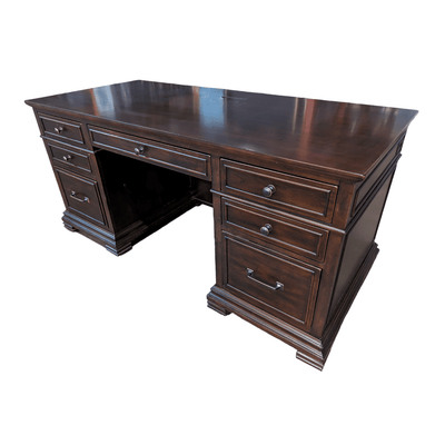 used 66×30 aspen home dp desk w/ power