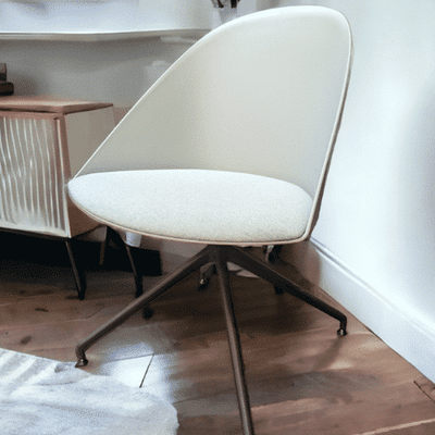 used Arper Cila Chair Grey Shell Green Cushions Black Frame