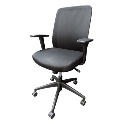 Used Black Cloth/mesh Back Task Chair