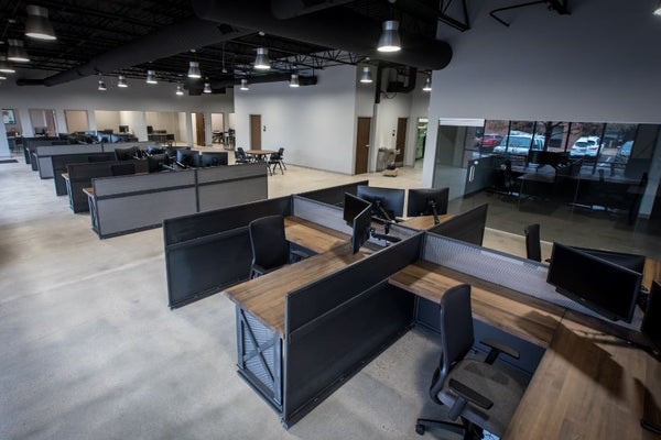 Office furniture packages for startups - semi-private workstations