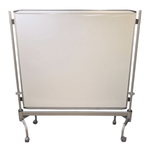 Double Sided 65x57.5 Mobile Whiteboard with Metal Frame