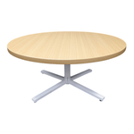 Herman Miller 36in round everywhere table maple finish with chrome base