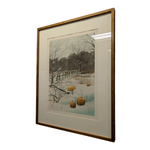 Pumpkin Field, Framed Print by Helen Rundell