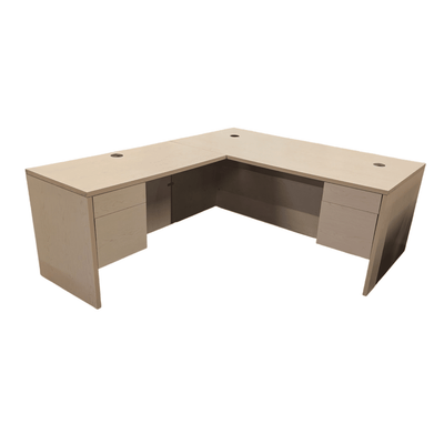 Maple L-shape desk