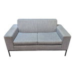 HBF Max 2-Seat Sofa in Bluish Grey with Metal Legs (Model HLC819-022) - Pre-Owned
