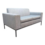 HBF Max 2-Seat Sofa in Bluish Grey with Metal Legs (Model HLC819-022) - Pre-Owned