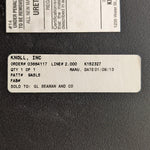 a white label on a black surface