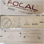 Safco White Collision Table with Red Mogo Chairs - Dynamic Collaboration Set