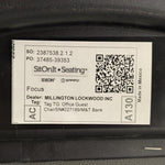 SitOnIt Focus Stack Chair - Grey Fabric Seat with Black Mesh Back - Pre-Owned