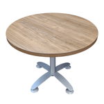 Pre-Owned Steelcase 36" Round Break Room Table - Dark Bronze Top with Grey Base | Office Furniture