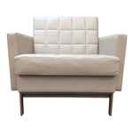 Pre-Owned Steelcase Coalesse Tan Leather Club Chair - Model COMFLA1 | Executive Lounge Seating