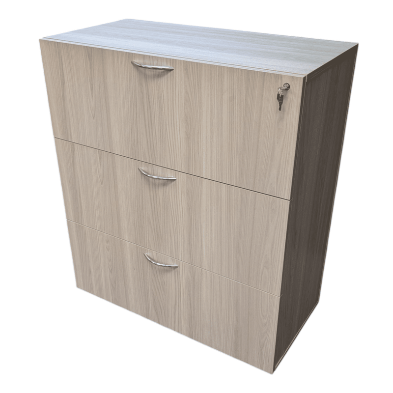 AIS 3-Drawer Lateral File in Elm Grey