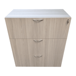 Pre-Owned AIS 3-Drawer Lateral File Cabinet – 36" x 18" x 40.5" | Grey Elm Professional Storage