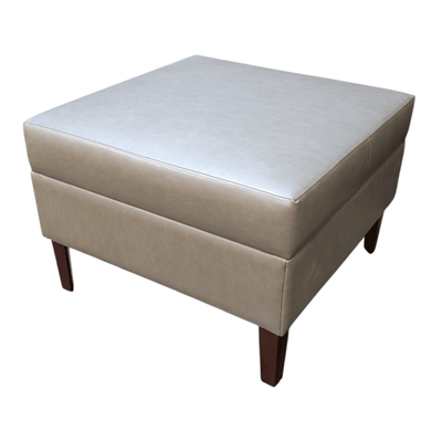 gunlocke square ottoman in mocha