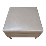 Pre-Owned Gunlocke Square Ottoman in Mocha | 25"x25"x17.5" Professional Seating