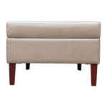 Pre-Owned Gunlocke Square Ottoman in Mocha | 25"x25"x17.5" Professional Seating