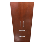 Pre-Owned Kimball 2-Door Storage Cabinet Combo | Lateral File with Upper Cabinet Storage