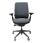 Pre-Owned Steelcase Amia Task Chair with LiveLumbar Technology | Black Ergonomic Office Chair