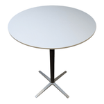 Pre-Owned Sunline 30" Round Bar Height Table with White Top | Commercial Collaborative Furniture