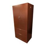 Kimball Lateral File Storage Cabinet Combo in Mahogany