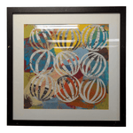 Multicolor framed print