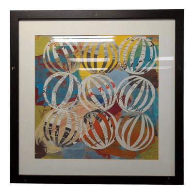 Multicolor framed print