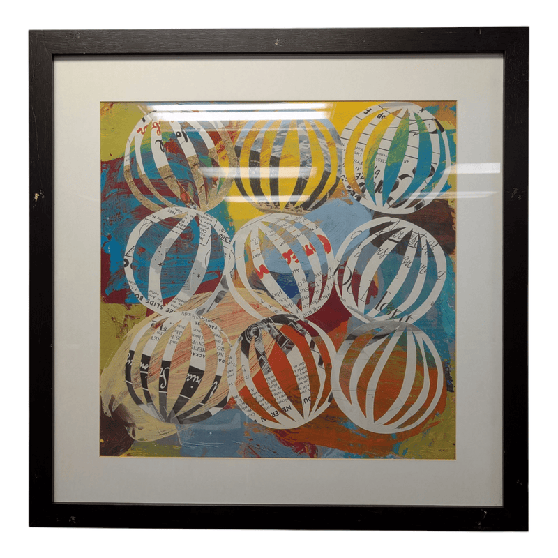 Multicolor framed print