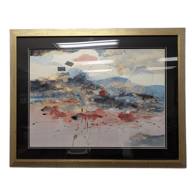 multicolor abstract framed print