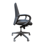 Pre-Owned Keilhauer TOM-9765 SLIM Mid-Back Conference Chair - Black Leather | Executive Seating