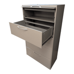 Pre-Owned Allsteel 5-Drawer Lateral File Cabinet – 36" x 18" x 64.5" | Professional Office Storage