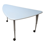 Pre-Owned Herman Miller White Triangular Mobile Table - 54x36 | Premium Collaborative Furniture