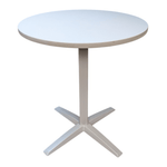 Hon 36in Round Bar Height Table - White Top and Grey Base 