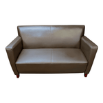 Office Star Breeze Loveseat – Brown Leather