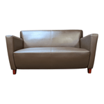 Office Star Breeze Loveseat – Brown Leather