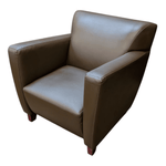 Office Star Breeze Club Chair – Brown Leather