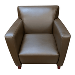 Office Star Breeze Club Chair – Brown Leather